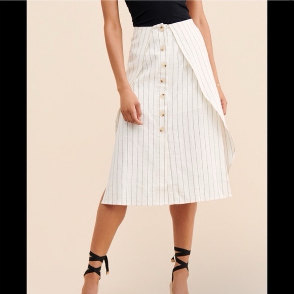 Lost + Wander Dresses & Skirts - NWT Lost + Wonder Linen and Cotton Stripe Skirt size small